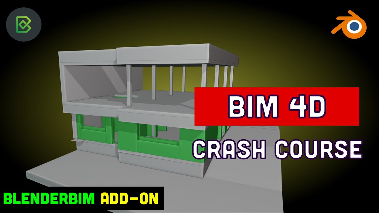 BIM 4D Crash Course - Scheduling, Resources, Animations with BlenderBIM
