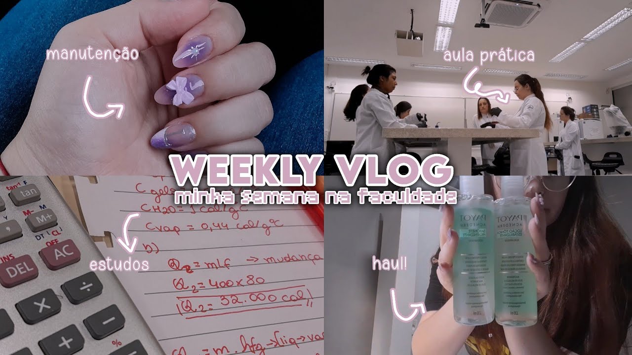Weekly Vlog – uma semana de uma estudante de engenharia química 👩🏻‍🔬📚