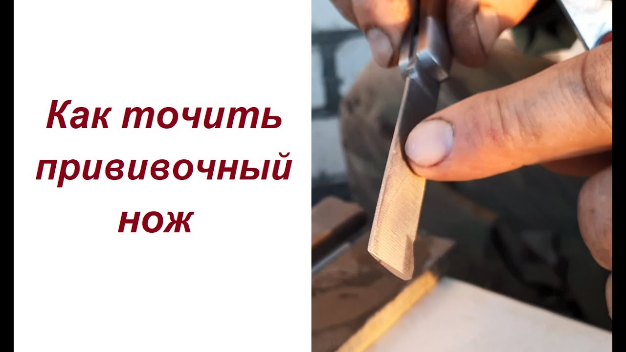 Как точить нож для прививки