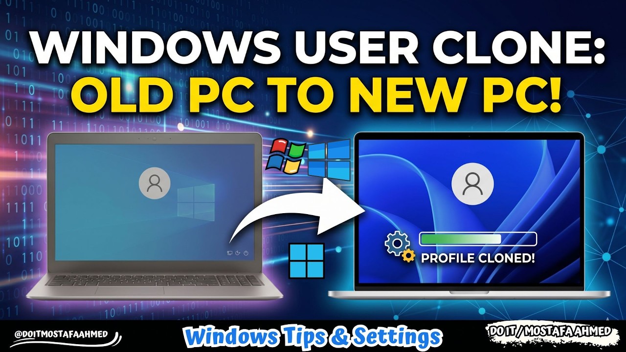 Как клонировать профиль пользователя Windows на другой компьютер с Windows