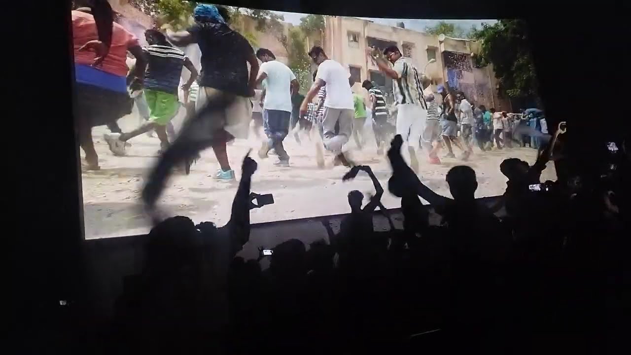 mersal Arasan song response in rohini theatre💯 thalapathy fans #fansfortrohini