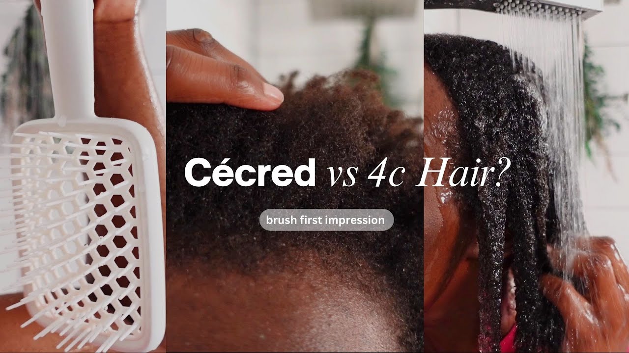 NEW Cécred Brush on 4C Hair | Wash & Review