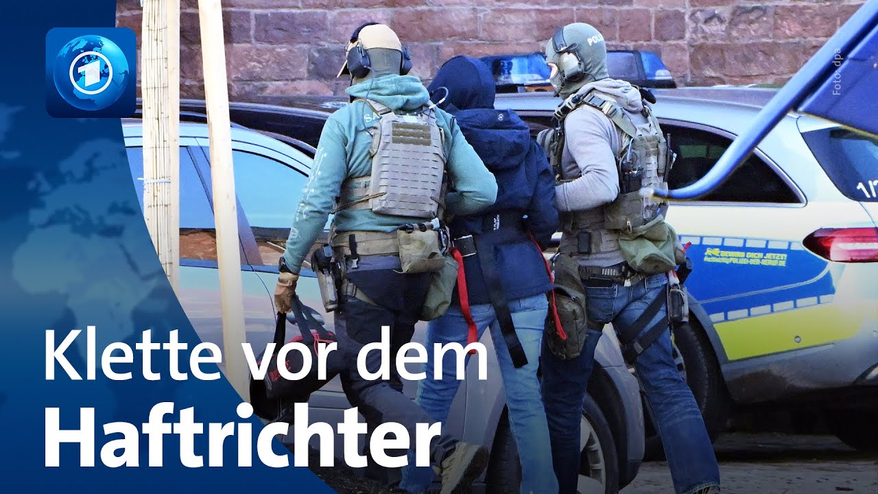 Ex-RAF-Terroristin Klette wird in Karlsruhe dem Haftrichter vorgeführt