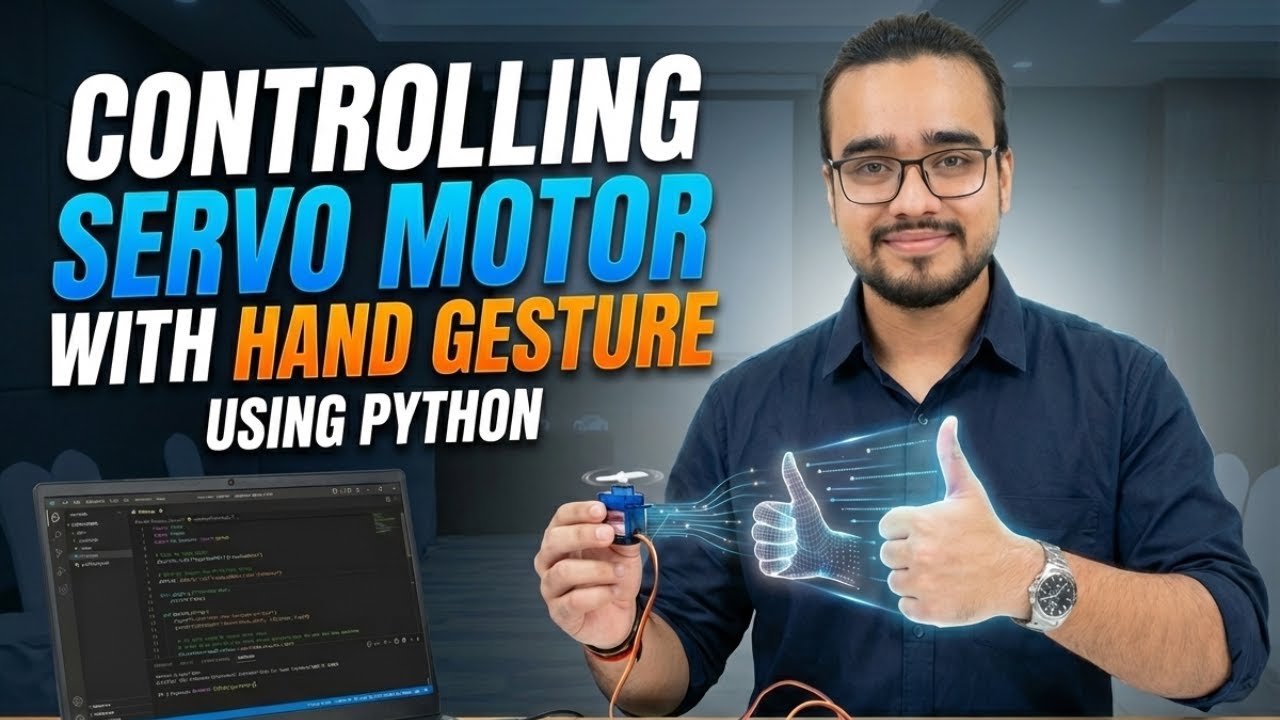 Управление сервоприводом жестом руки с помощью Python