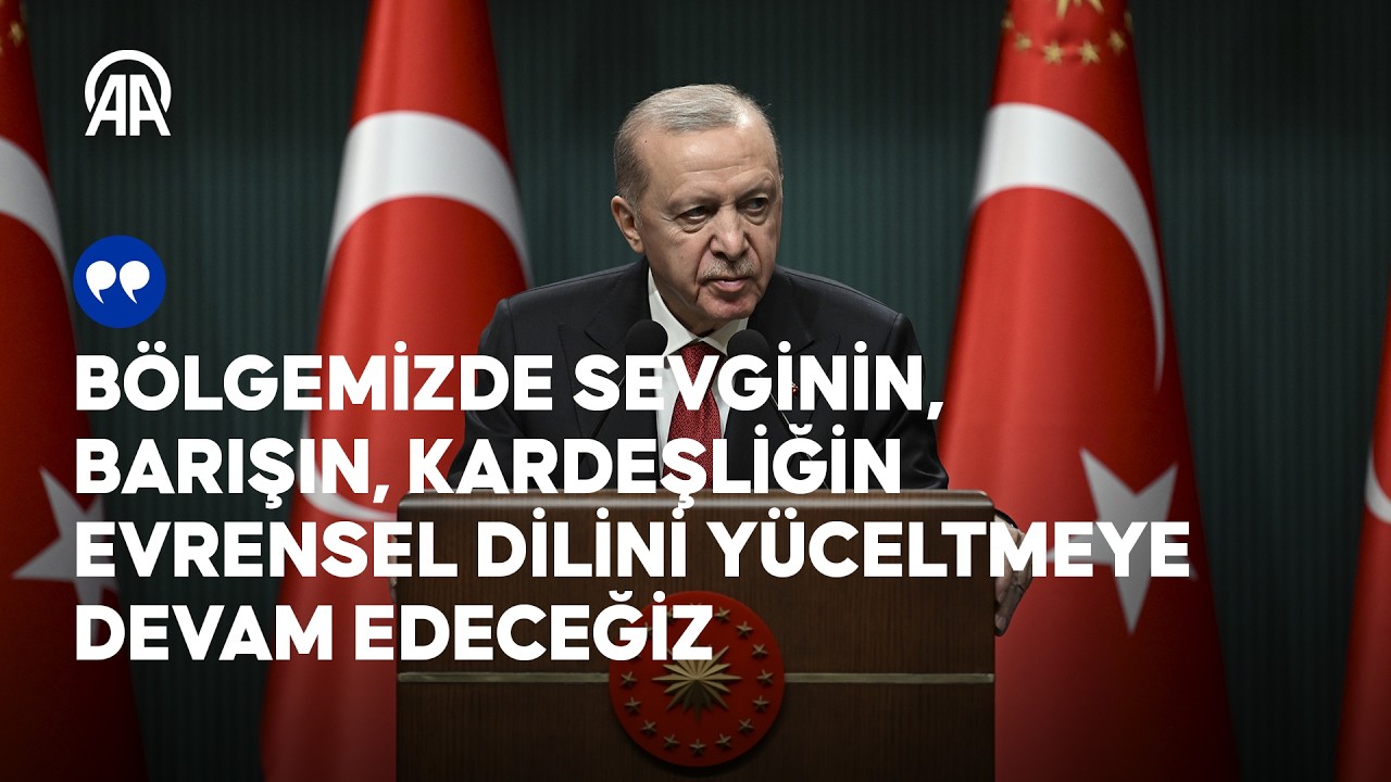 Cumhurbaşkanı Erdoğan, Kabine Toplantısı sonrası a&ccedil;ıklamalarda bulundu