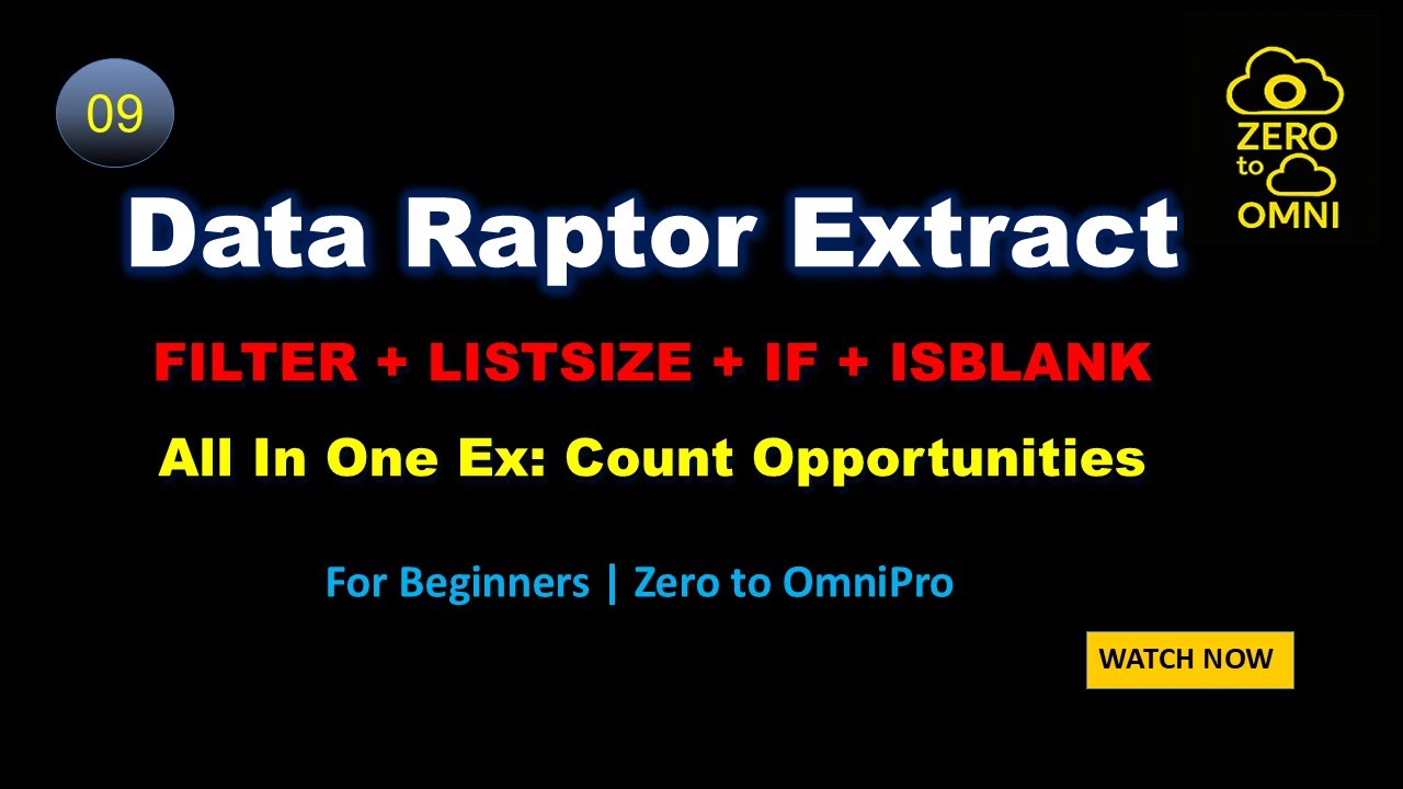 9. Salesforce OmniStudio: Count Opportunities by Stage | FILTER + LISTSIZE + IF + ISBLANK Explained