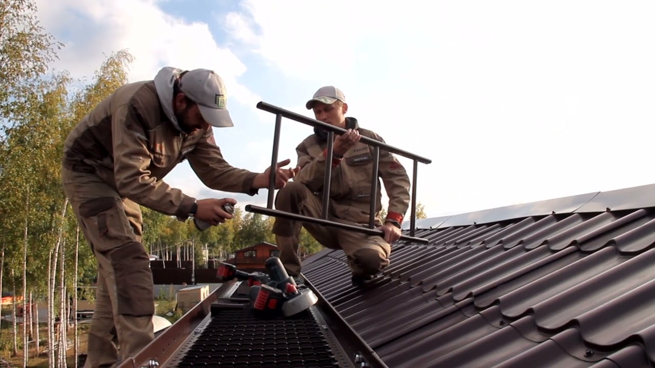 Монтаж кровельной лестницы ROOFSYSTEMS