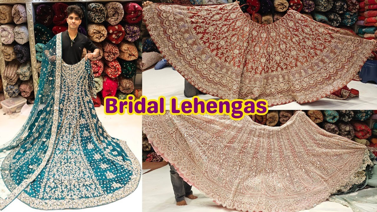Charminar Wedding Special Bridal Lehenga Tail Cut Farshi Sharara Showroom Varieties
