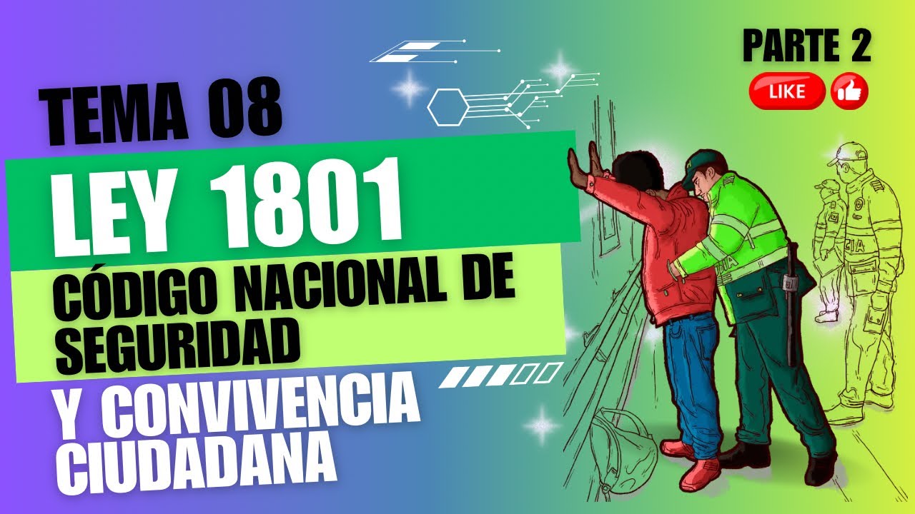 LEY 1801 Código Nacional de Seguridad y Convivencia Ciudadana (PARTE 2)