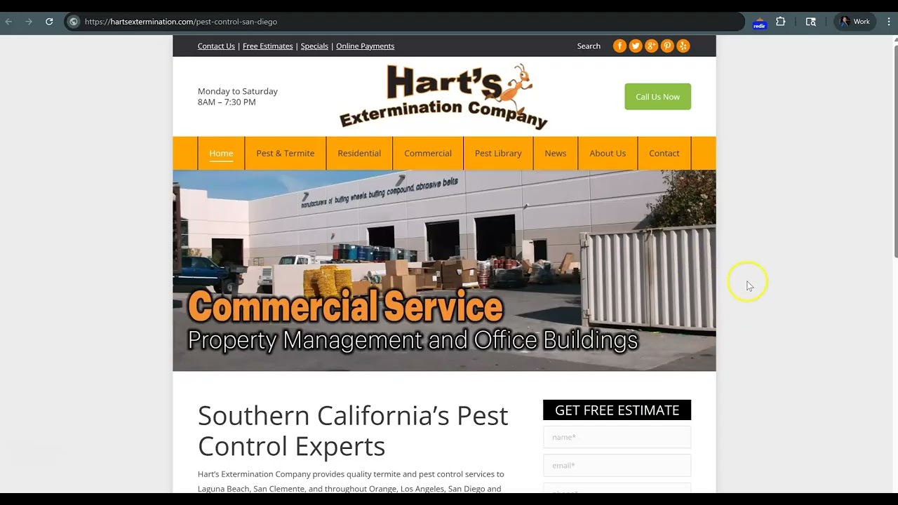 Hart's Extermination Co | Pest Control Dana Point CA