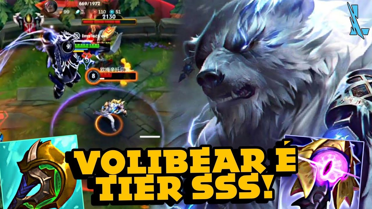 VOLIBEAR TIER SSS! A MELHOR BUILD PARA ELE ATUALMENTE!! SUBA MUITO ELO COM O BONECÃO! LoL Wild Rift