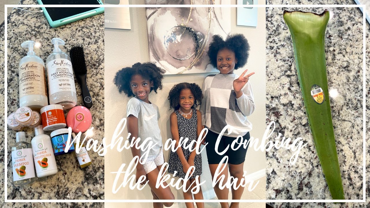 WASHING AND COMBING THE KIDS HAIR | WatchCrissyWork