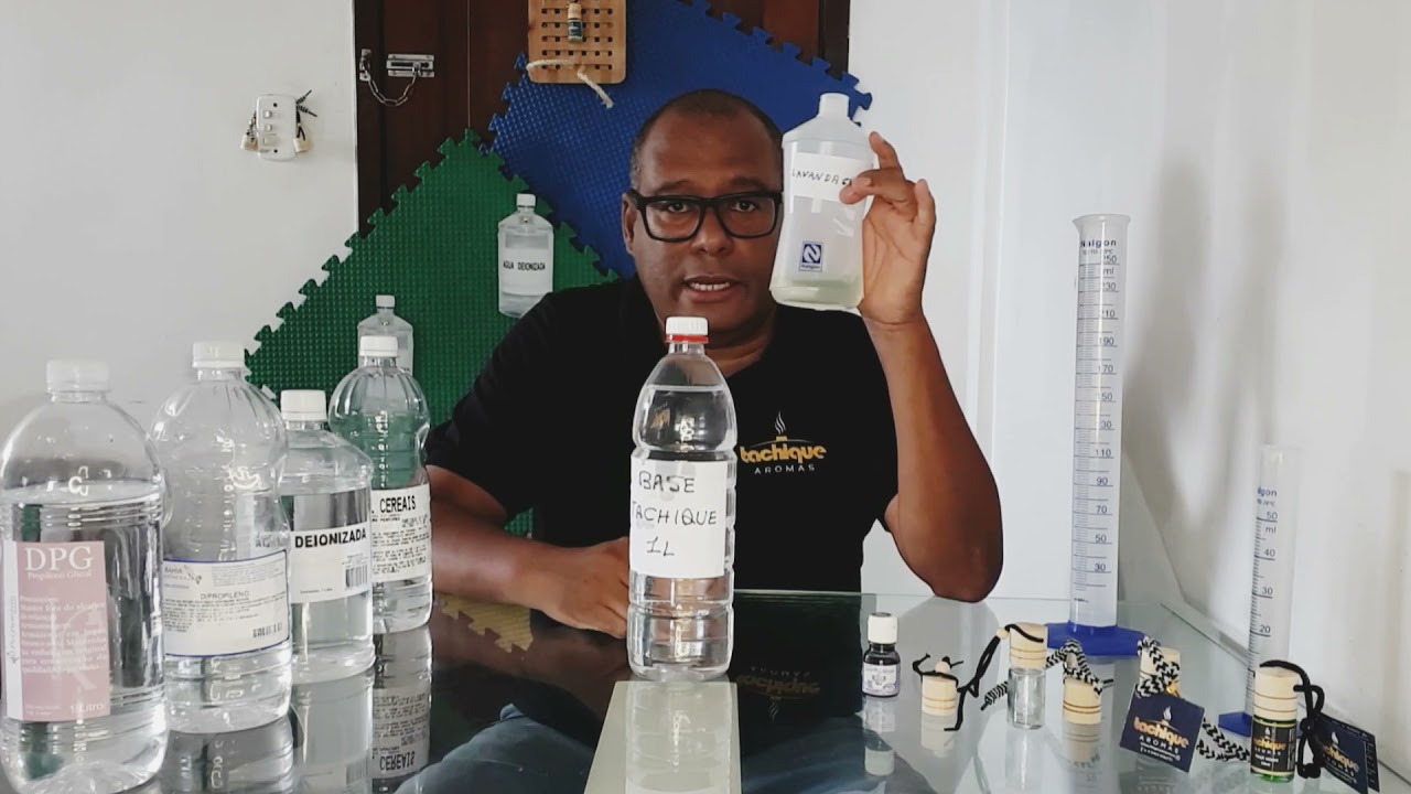 RECEITA DE BASE PRÓPRIA PARA AROMATIZANTE DE VEÍCULO COM TAMPA DE MADEIRA TACHIQUE AROMAS