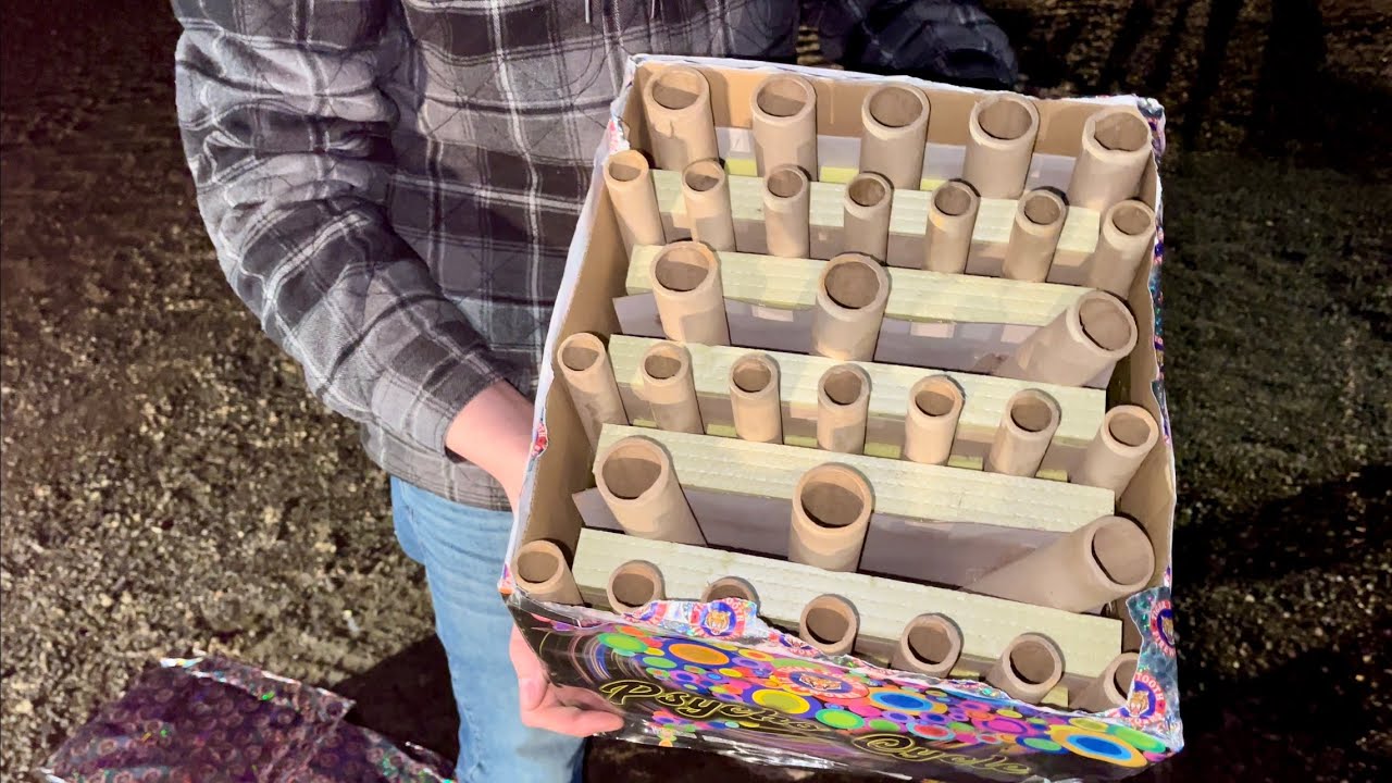ENJOYING LARGE 500 GRAM FIREWORK CAKES