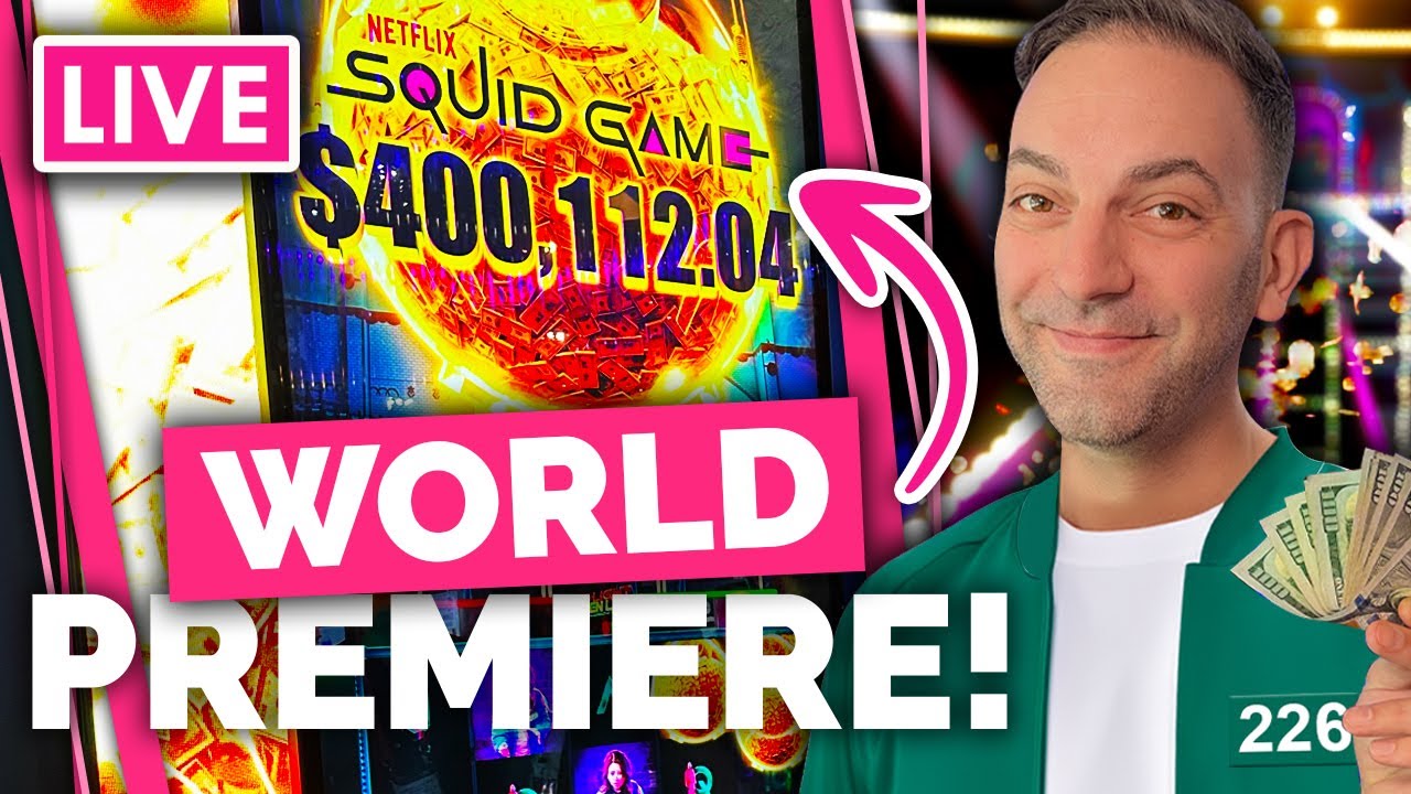 🔴WORLD PREMIERE of SQUID GAME Slot Machine @Yaamava