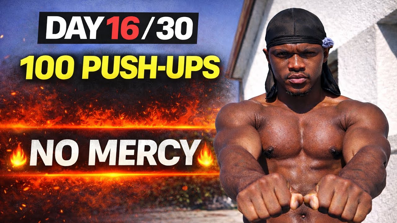 Day 16/30 – No Mercy 💪 100 Push-Ups Every Day