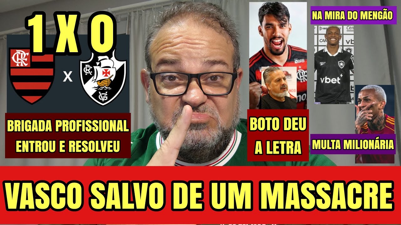 FLAMENGO ESMAGA O VASCO. LEO JARDIM SALVOU DE UM MASS4CRE HISTÓRICO. ATAQUE CONTRA DEFESA. 1X0