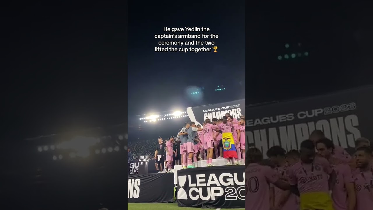 Lionel Messi gives captain's armband to DeAndre Yedlin. Class act 🤝 &copy;️ #shorts #intermiami
