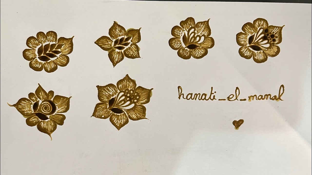 تعليم اساسيات الحناء☘️❤️(الدرس8)