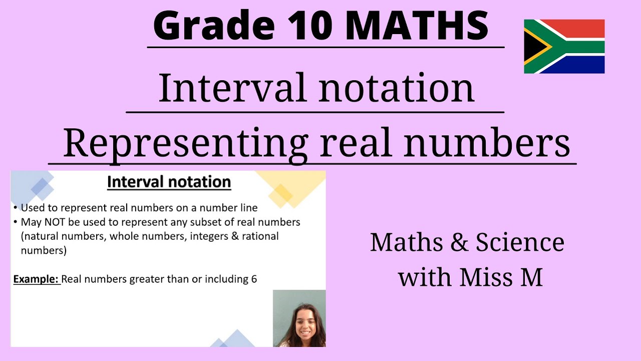 Grade 10 Maths interval notation
