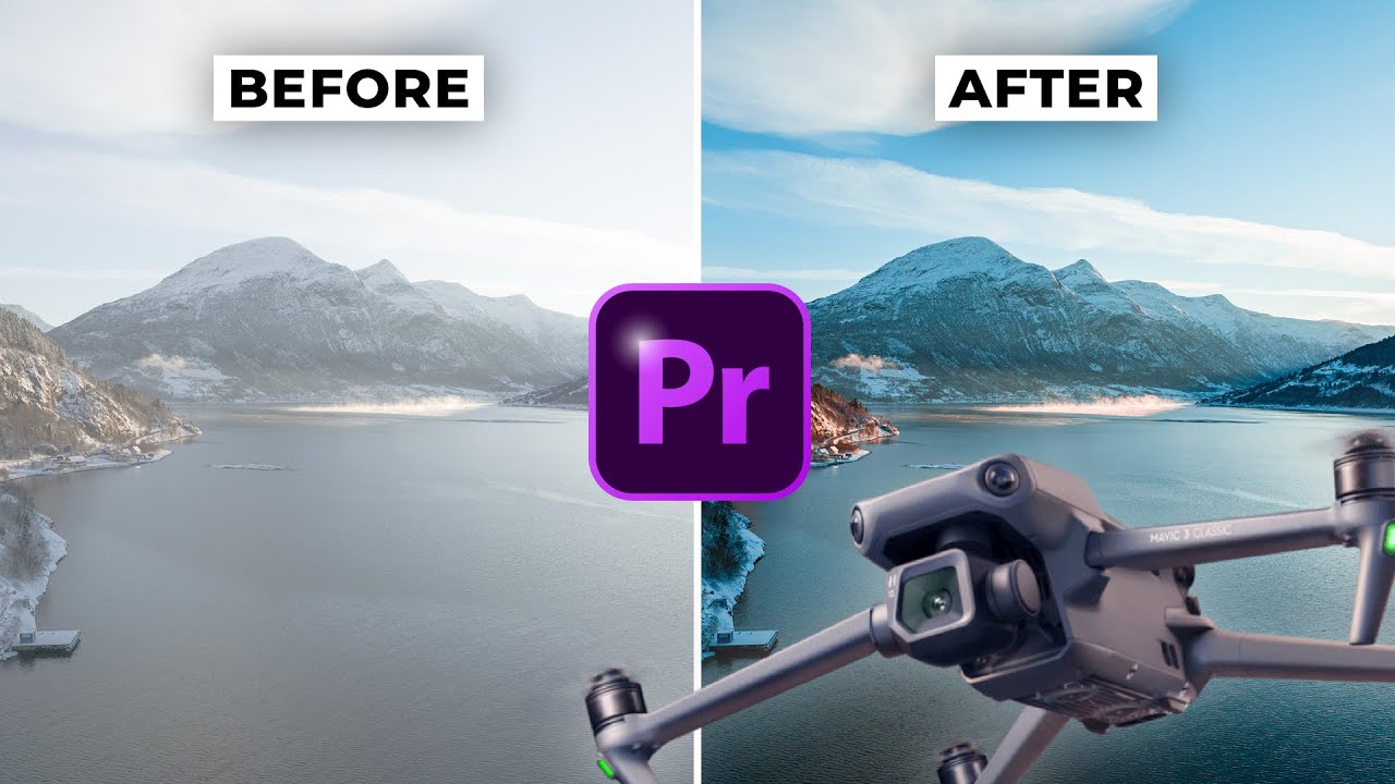 Как редактировать кадры D-LOG DRONE в Premiere Pro 2023 | БЕСПЛАТНЫЙ LUT