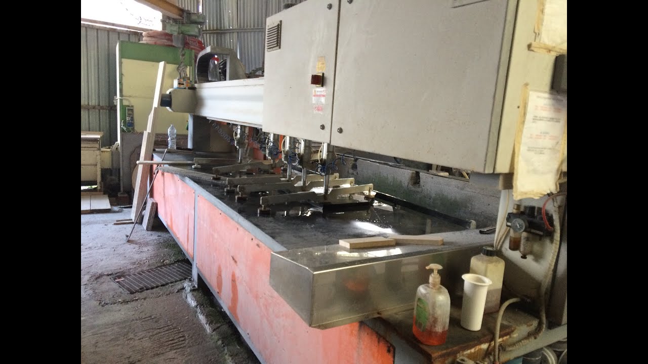 Edge polisher single-head Blandini  (www.UsedMarbleGraniteMachines.com)