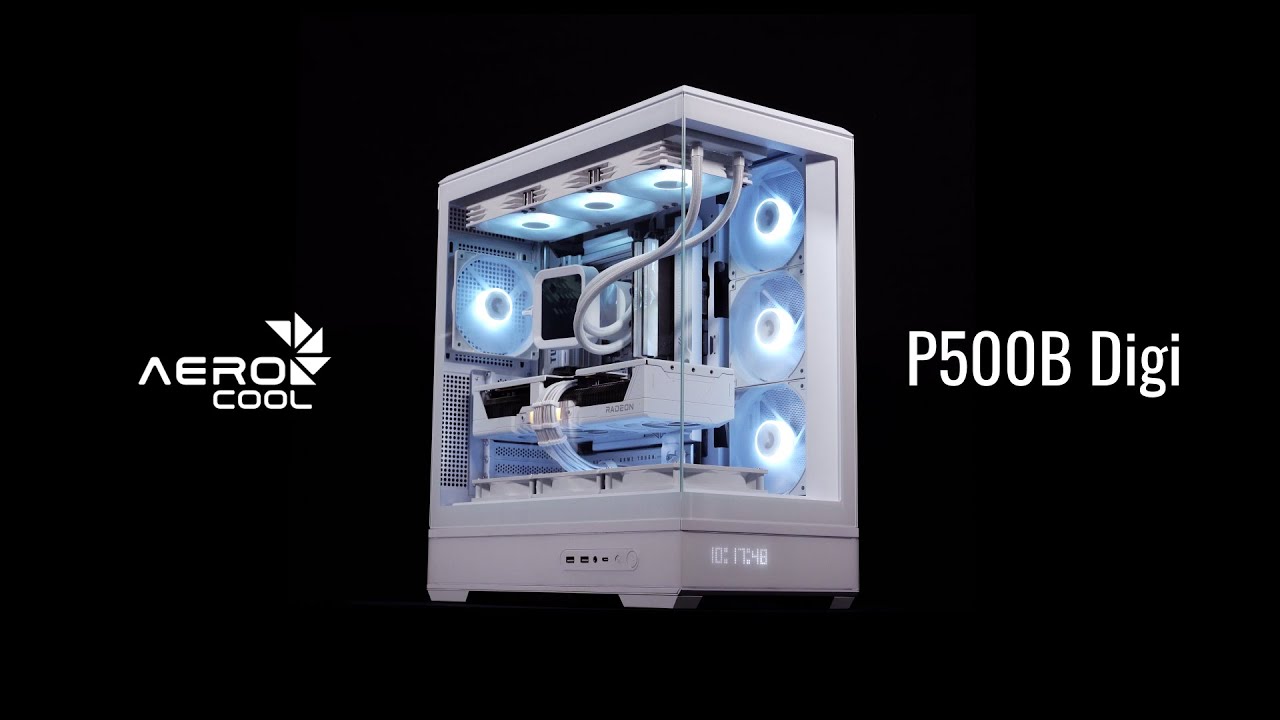 AeroCool P500B Digi &ndash; Style, Power, and System Insight