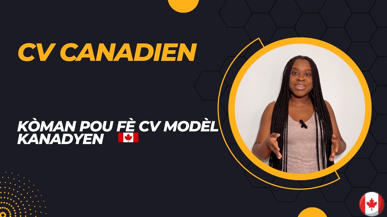 CV modèle Canadien