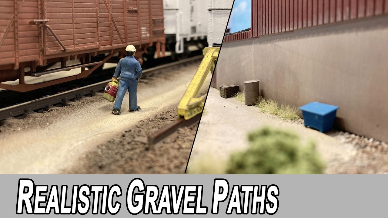 4 Ways to Make Realistic Gravel Paths for Model Railroads