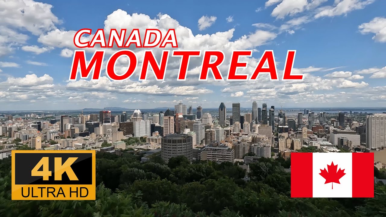 Montreal - Canada - Walk to Mount Royal [4K]