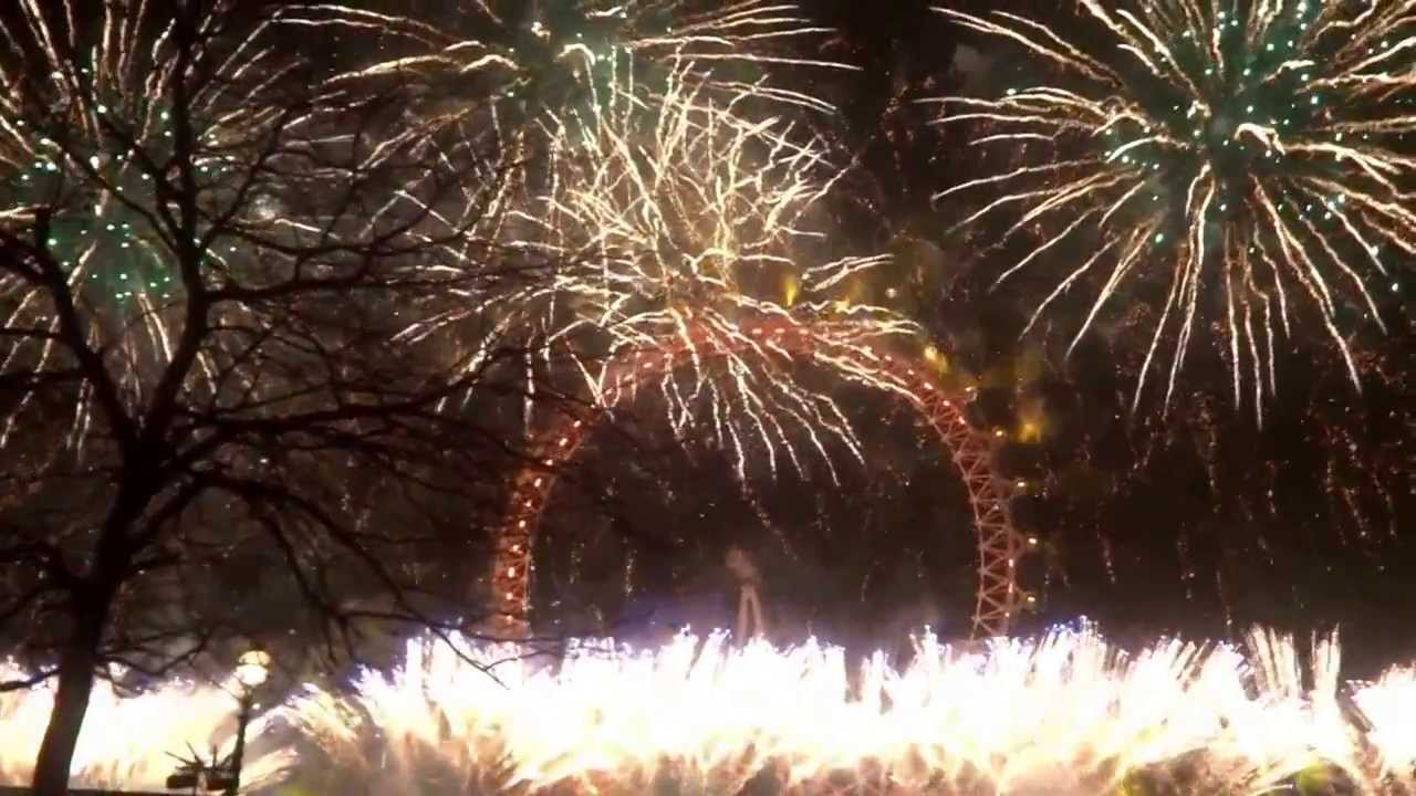 London, UK | New Year Fireworks 2014 [Full Video, HD]