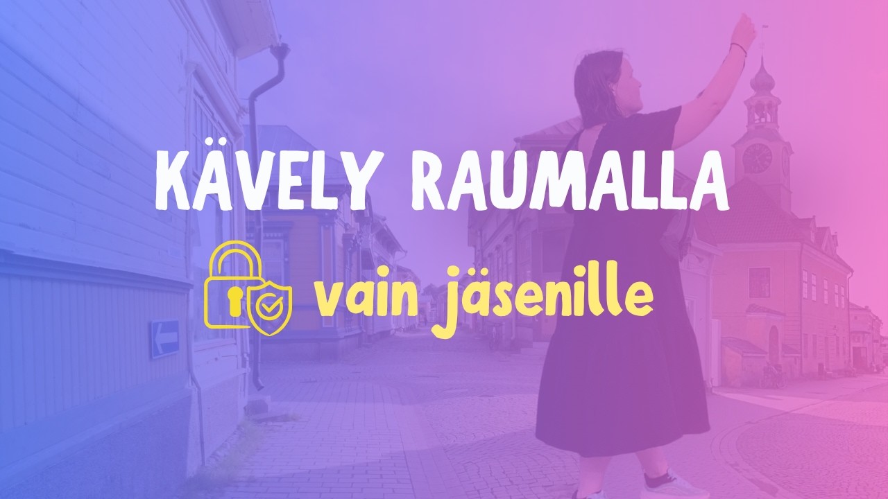 Vanhan Rauman kaduilla ja toreilla (kävelyvideo)!