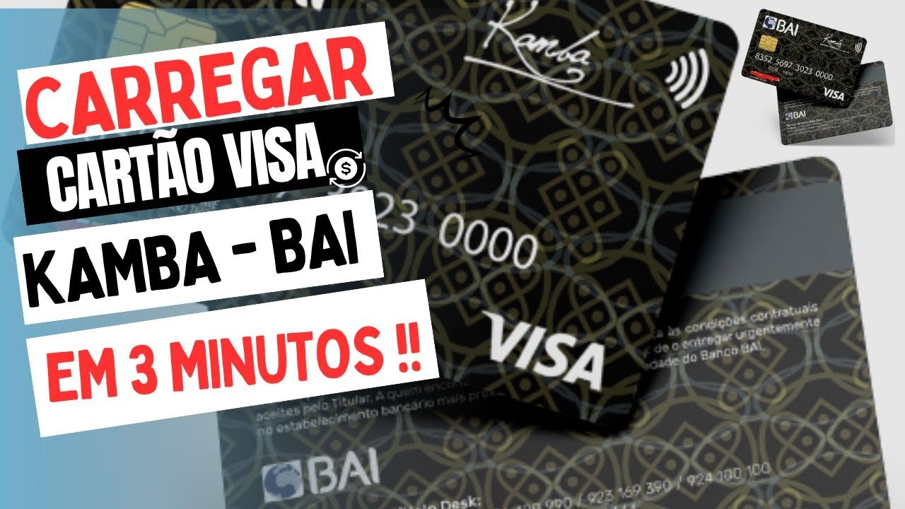 COMO CARREGAR CARTÃO VISA BAI KAMBA E FAZER 