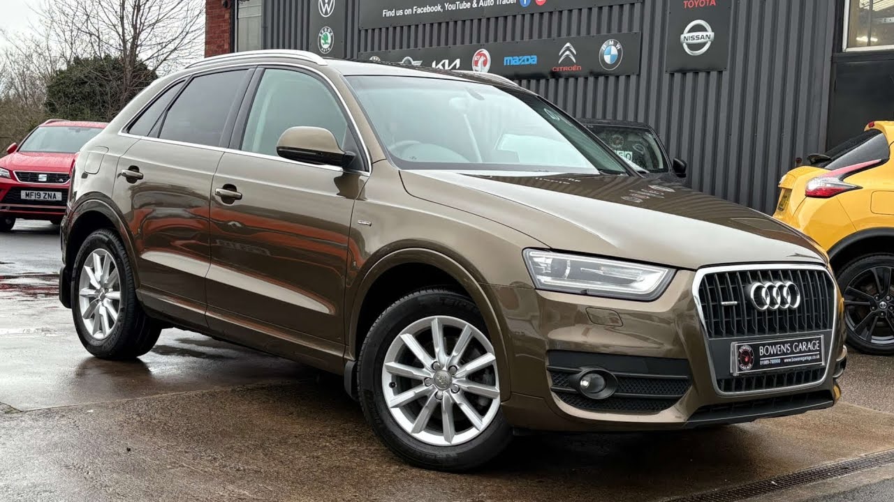 2014 (14) Audi Q3 SE TDi 2.0 Quattro STronic 5Dr in Tundra Brown. 77k Miles. 10 Services. £9750