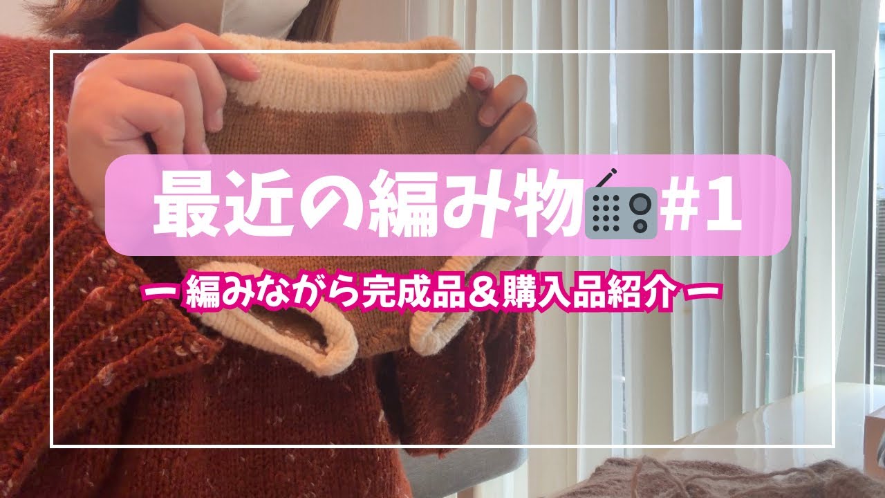 【最近の編み物 #1】完成した物と編みかけ進捗🧶