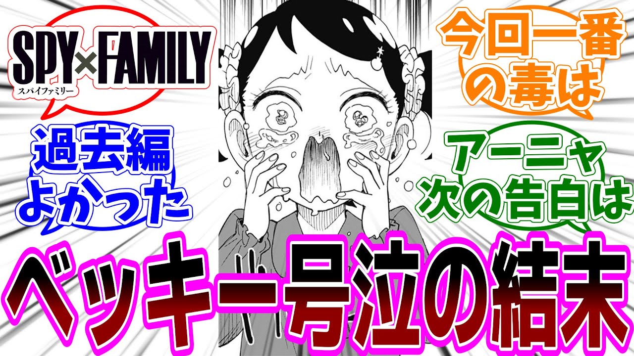 SPY×FAMILY（スパイファミリー）102話 感想「過去編完結！切なくも爽やかな読後感に絶賛／アーニャの次のカミングアウトはベッキー？／二回目の戦争行ったのは何故？」【反応集】
