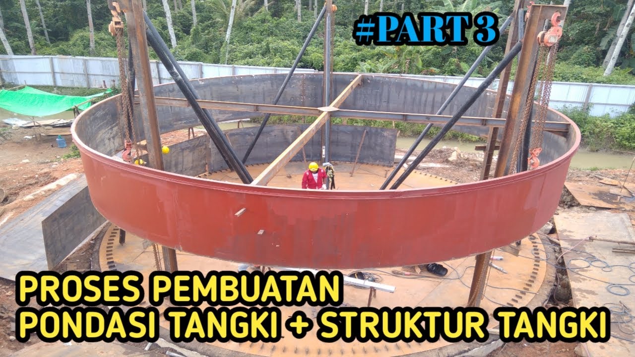 Proses pembuatan pondasi tangki | Part 3