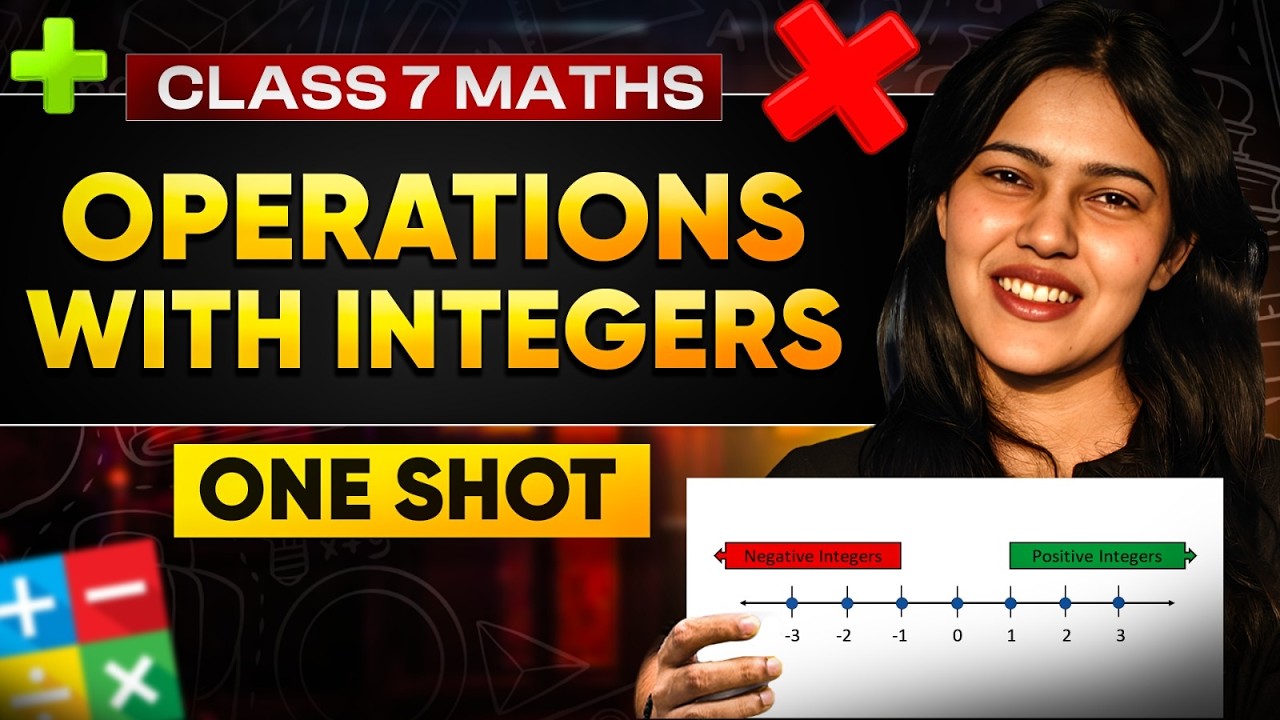 Class 7 Maths |🚀Operations with Integers One Shot | Pinky Ma'am #class7 #infinitylearn