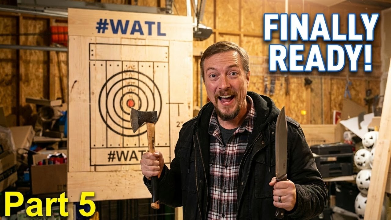 DIY Axe Throwing Target - Part 5 | Finally Ready to Throw