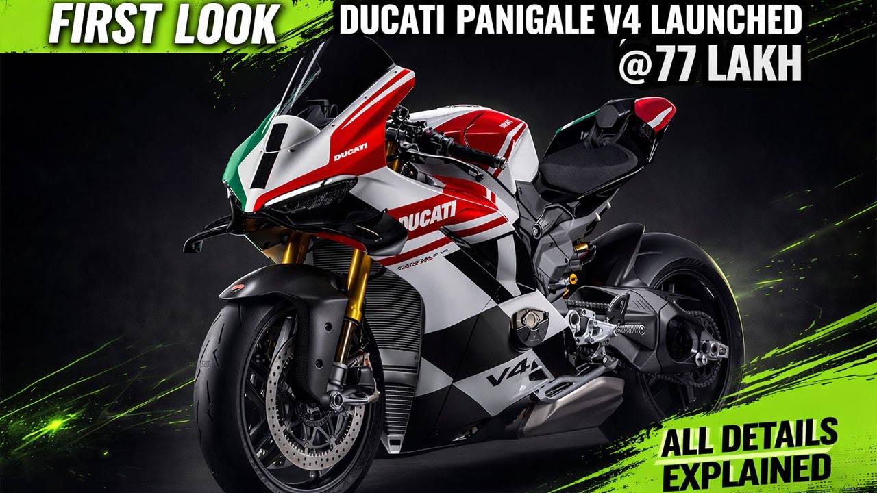 Ducati Panigale V4 Tricolore Launched - Price From 77 Lakh - Explained All Spec, Features, Engine