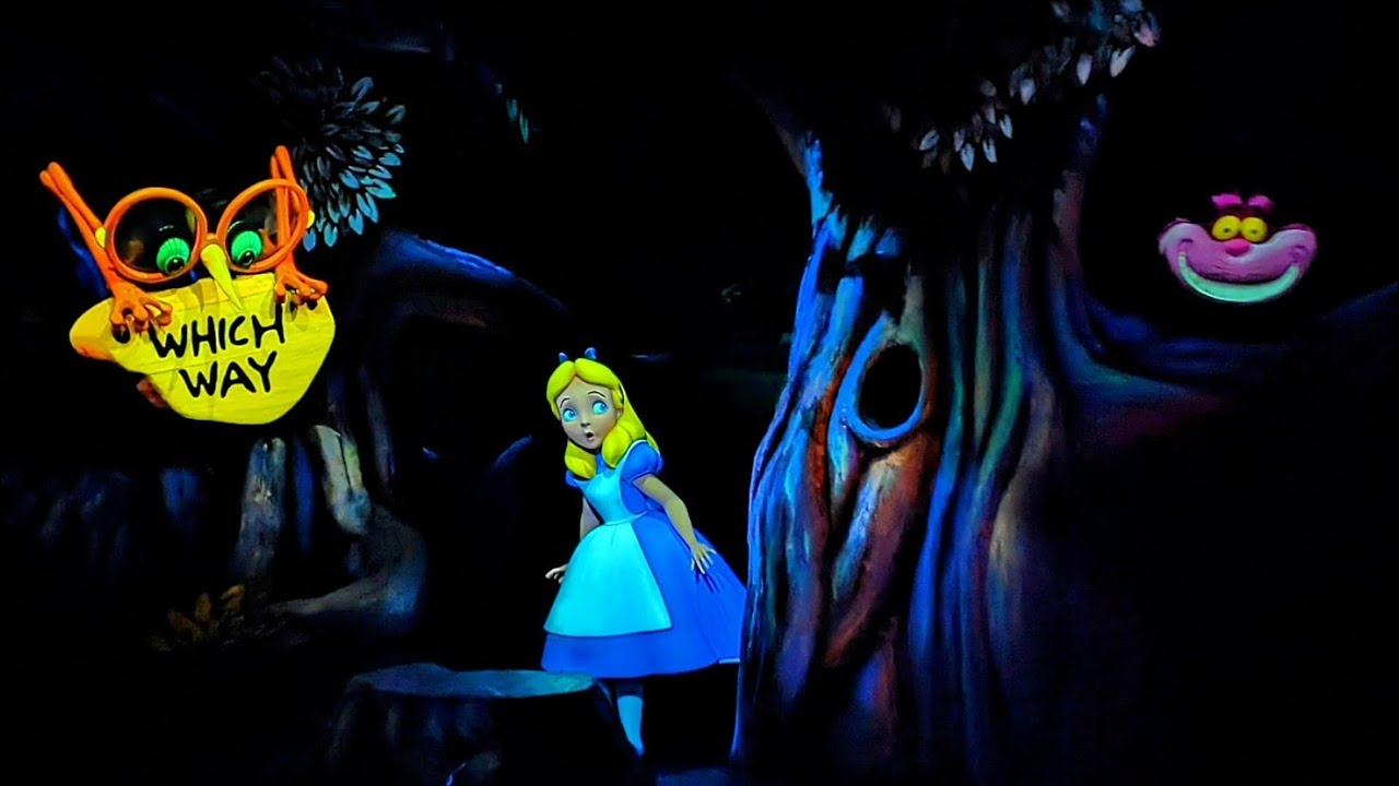 Alice In Wonderland Disneyland Current Tulgey Wood music 10 minute loop (1984-present)