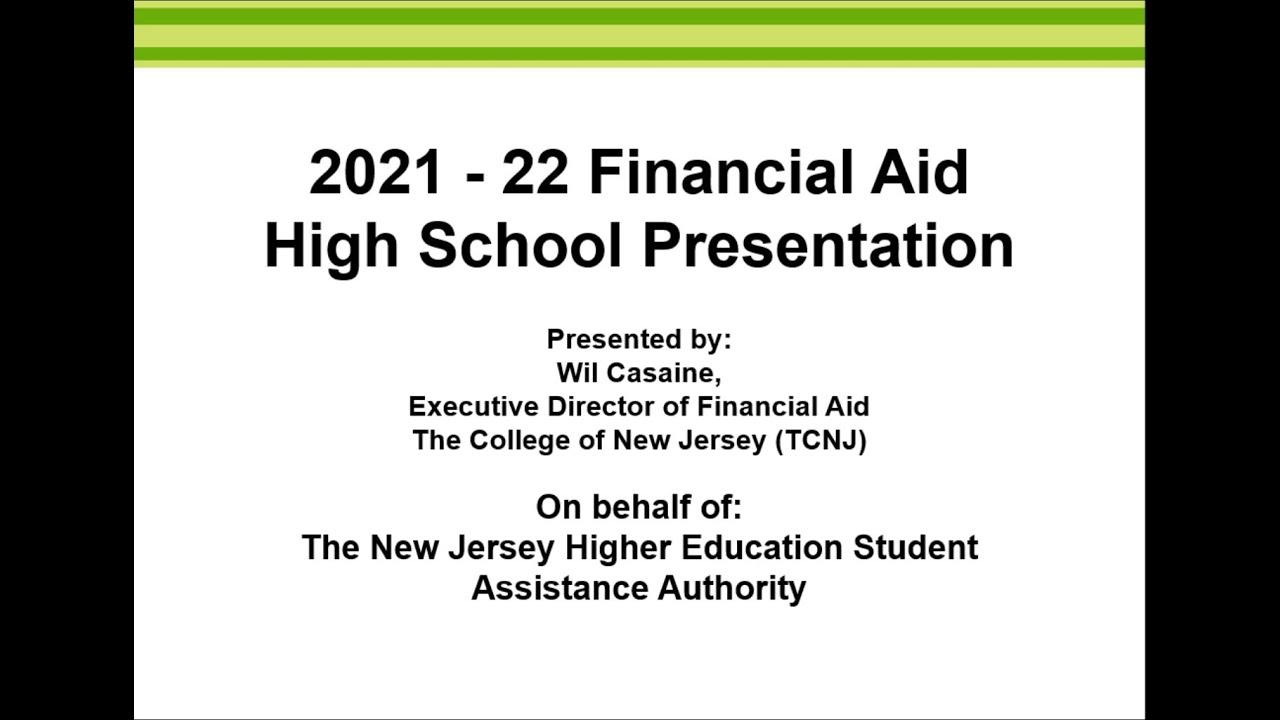 Senior Financial Aid HESAA Presentation 2020-2021