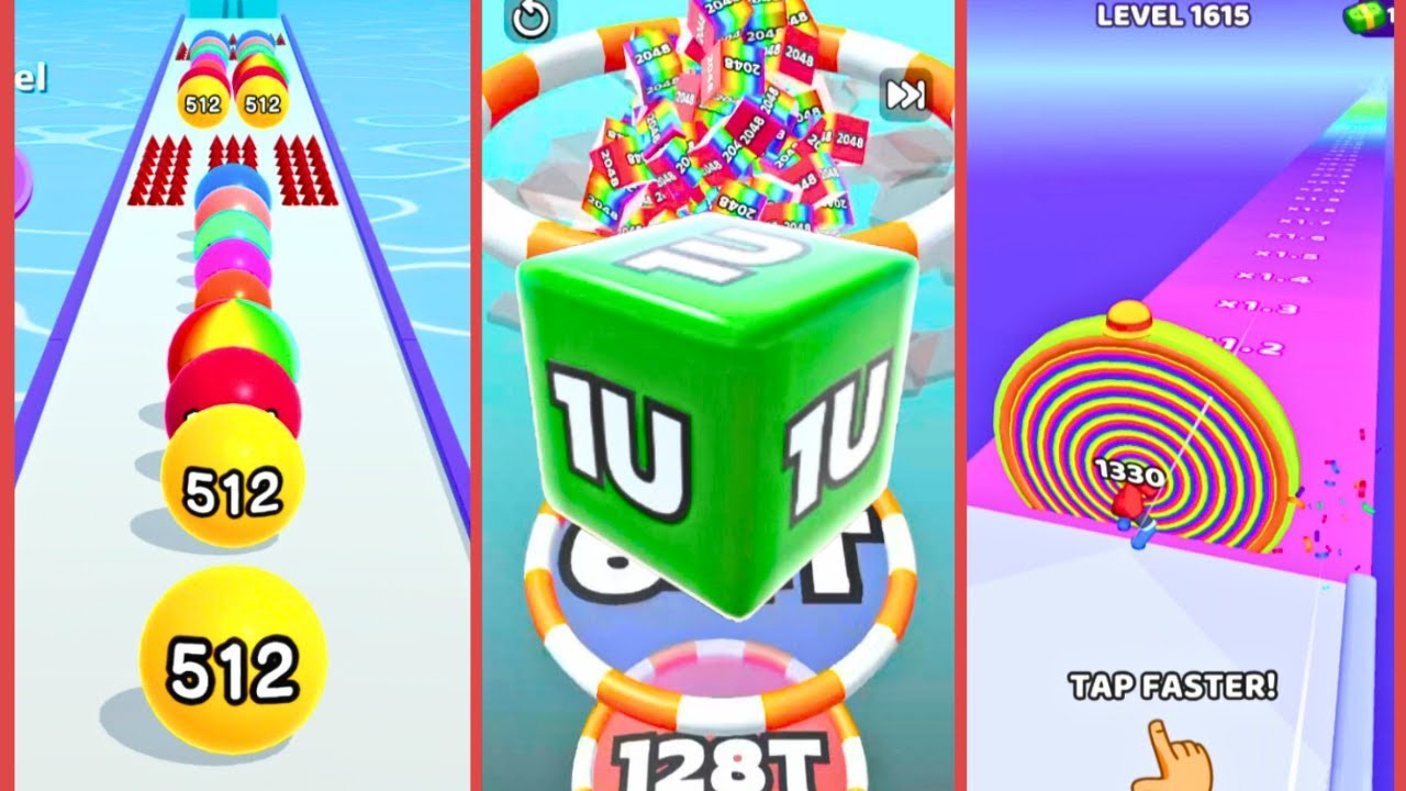 Ball Run 2048, Jelly Run, Layer Man Run Infinity Play | Satisfying Ball Games Hub LIVE 🔴 24/7