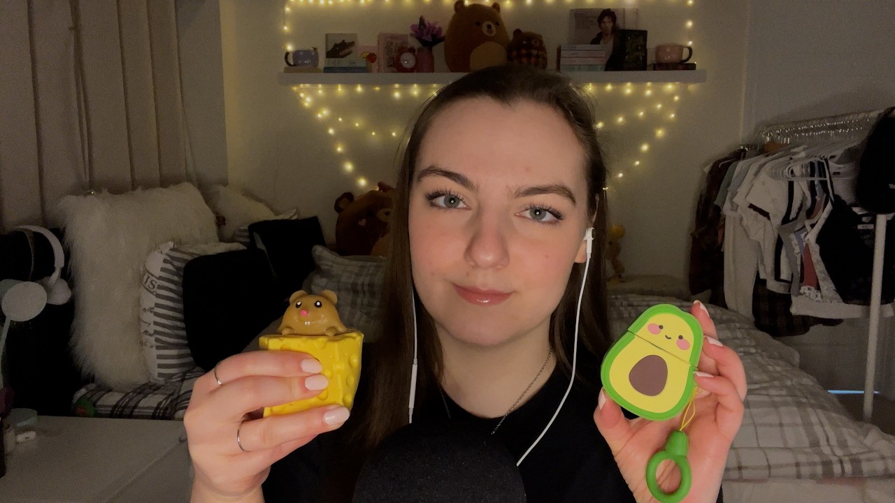ASMR | Random Squishy Toy Assortment! Tingle sounds, tapping, fidgety toys & more!