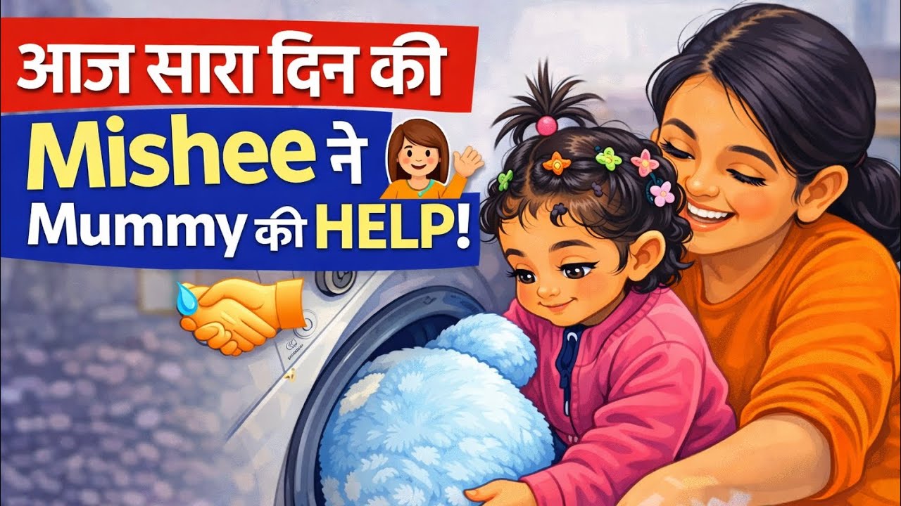 Mishee Became So Responsible 😍 | Toy Wash, Medicine Time & Helping Mama