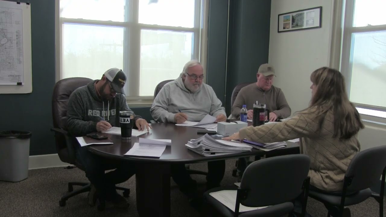 Alfalfa County Commissioner meeting 1 12 26