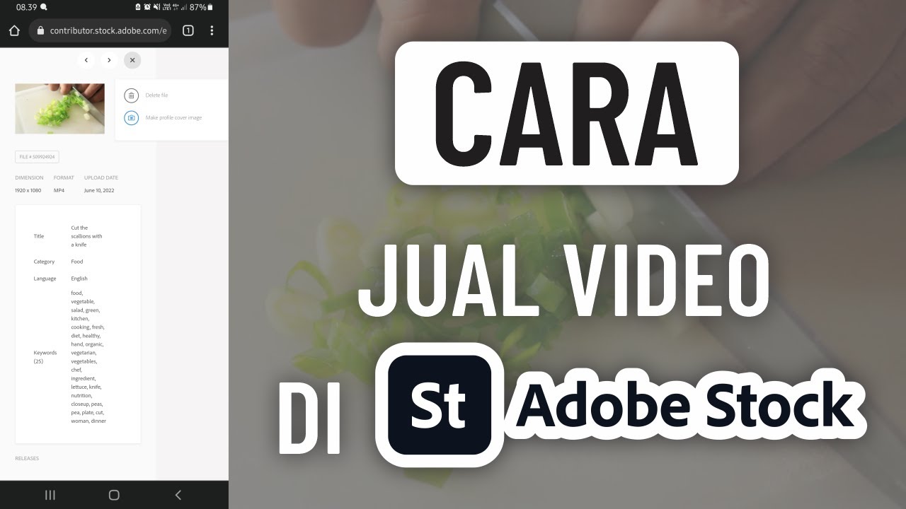 Cara Jual Video di Adobe Stock