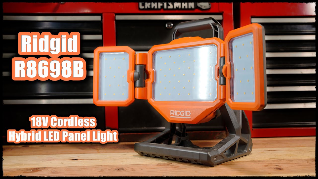 Review Ridgid R8698B 18v work light