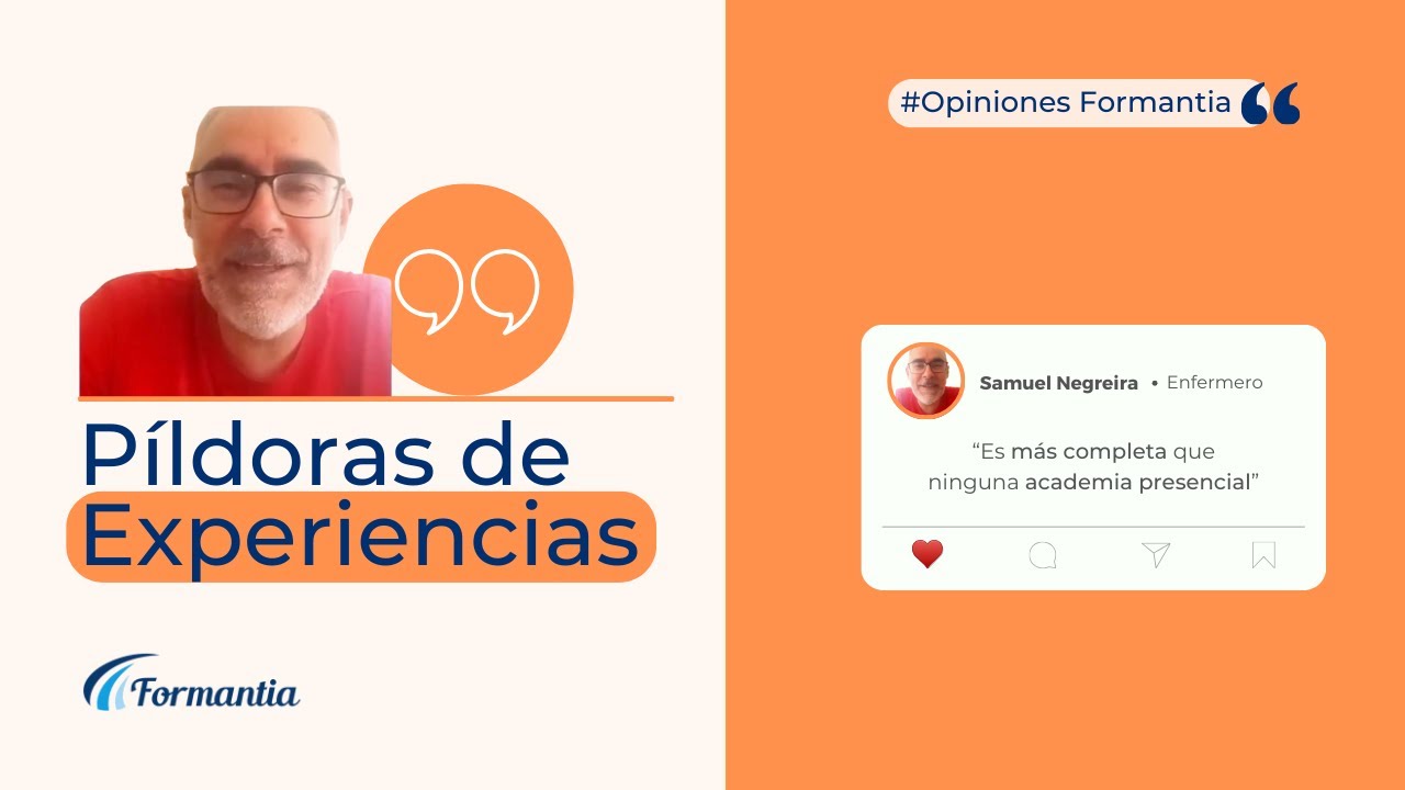 Oposiciones de Enfermería : Samuel comparte su experiencia con el Método Formantia.