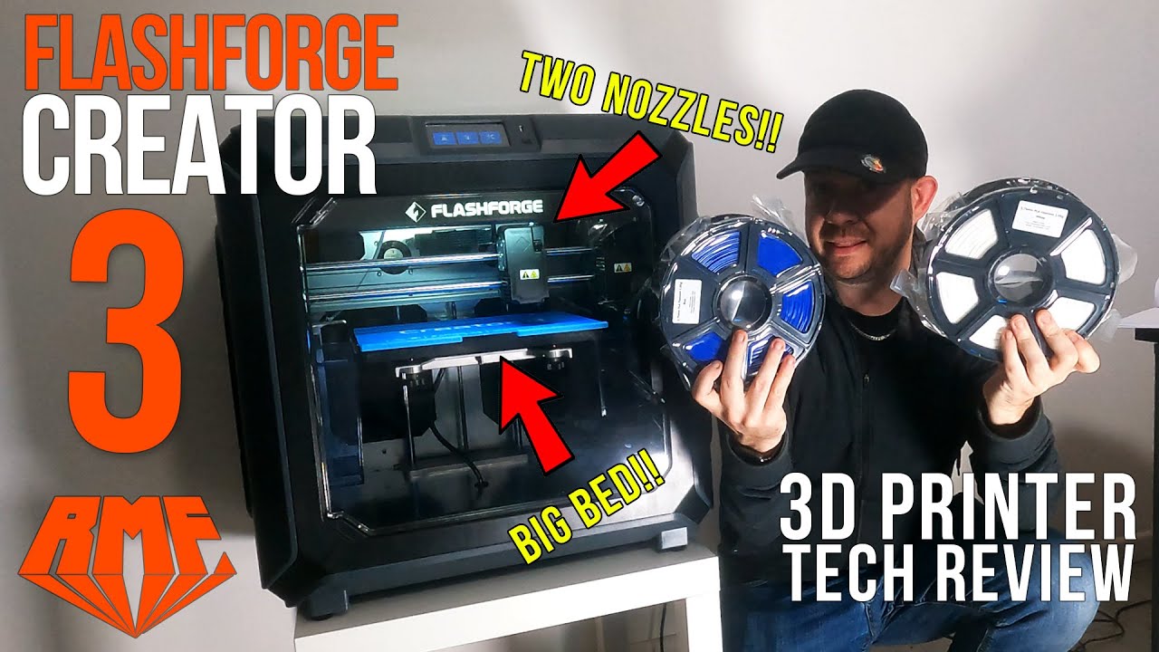 Обзор Flashforge Creator 3 — Распаковка — Калибровка — Тестовые отпечатки — Лучший Flashforge?